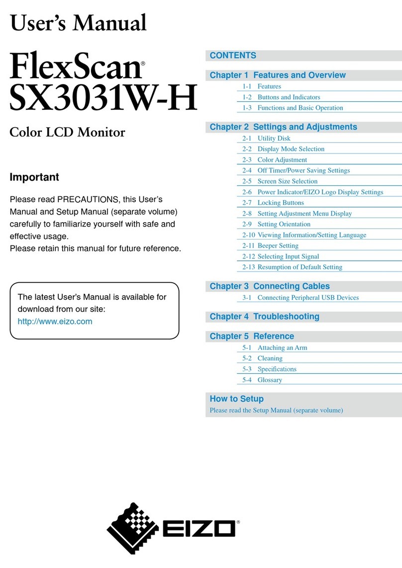 Eizo FlexScan SX3031W User manual