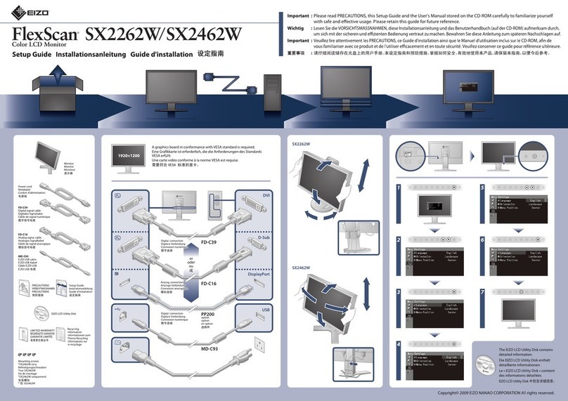 Eizo FLEXSCAN SX2262W - User manual