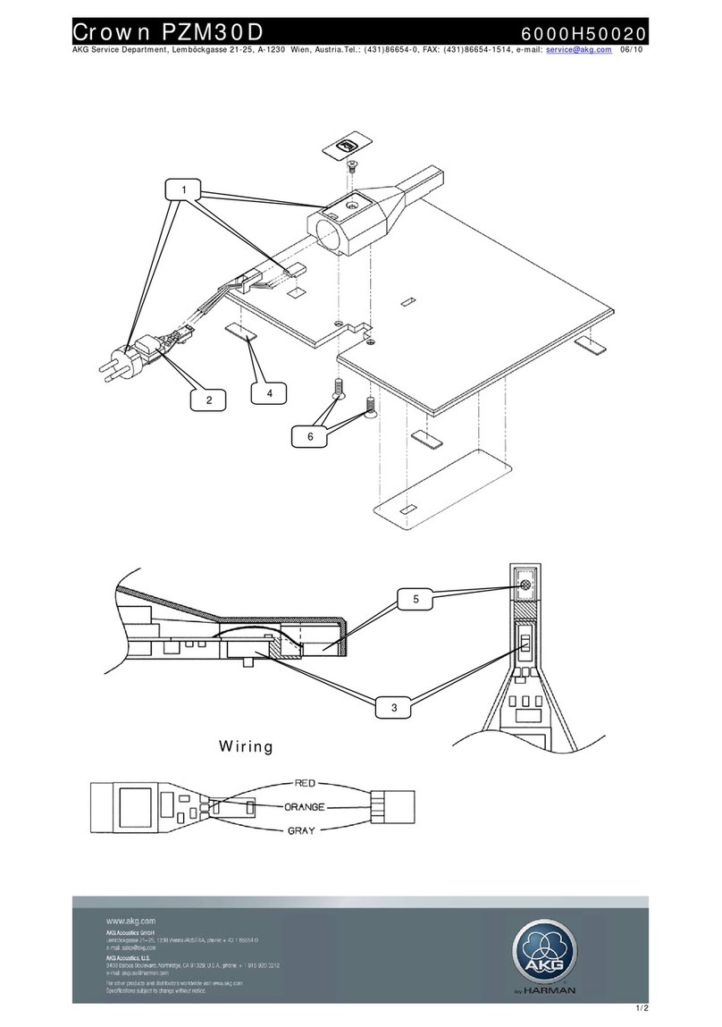 AKG 6000H50020 User manual