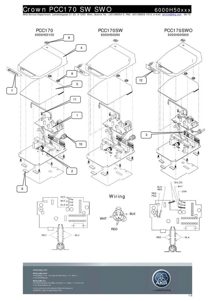 AKG 6000H500800 User manual