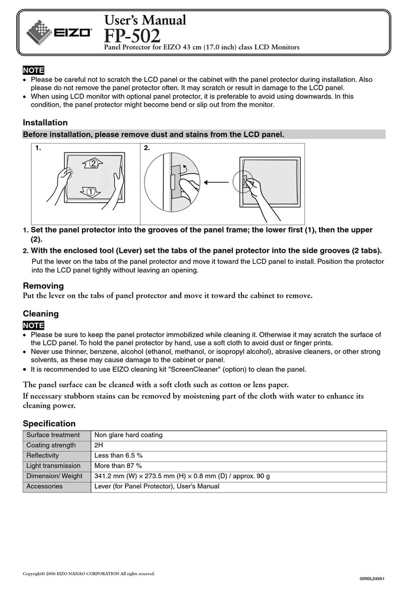 Eizo FP-502 user manual