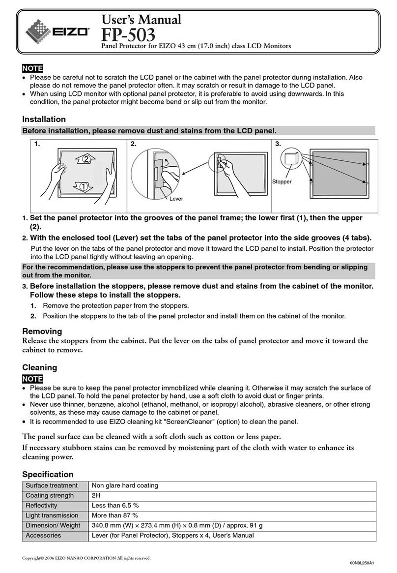 Eizo FP-503 user manual