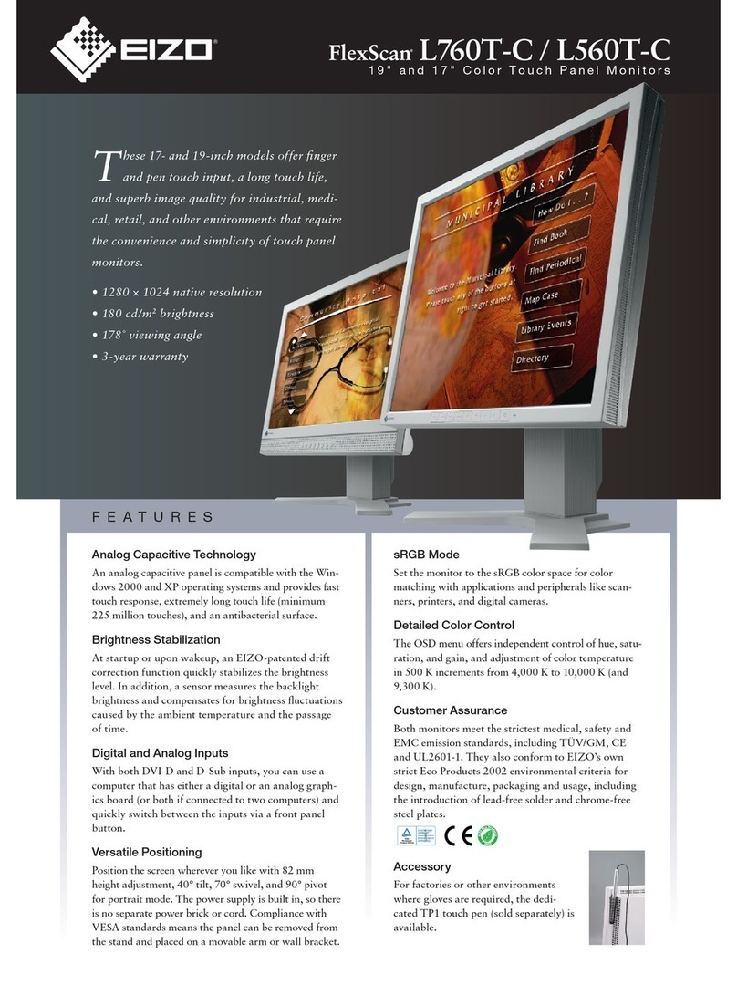 Eizo FlexScan L760T-C User manual