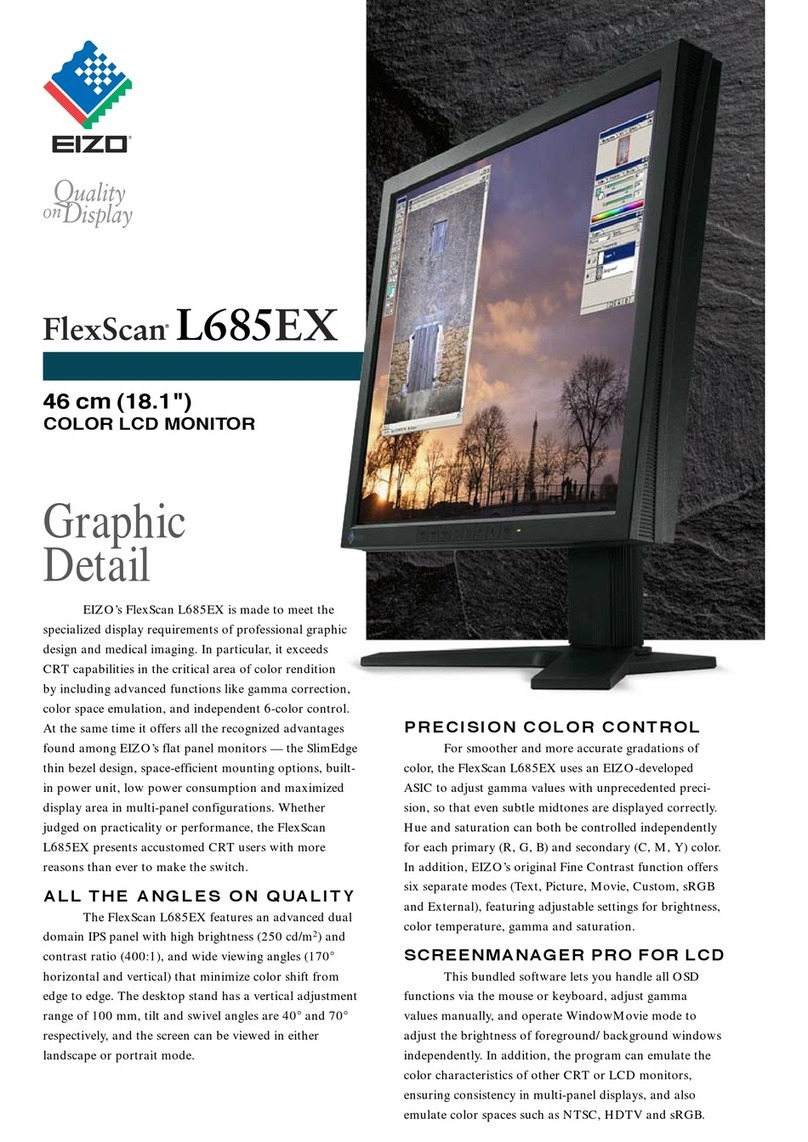 Eizo FlexScan L685EX User manual
