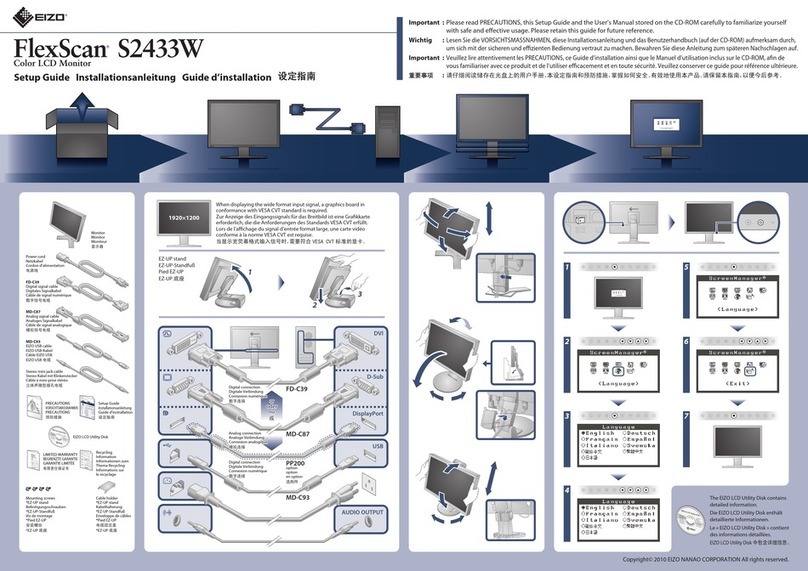 Eizo FLEXSCAN S2433W User manual