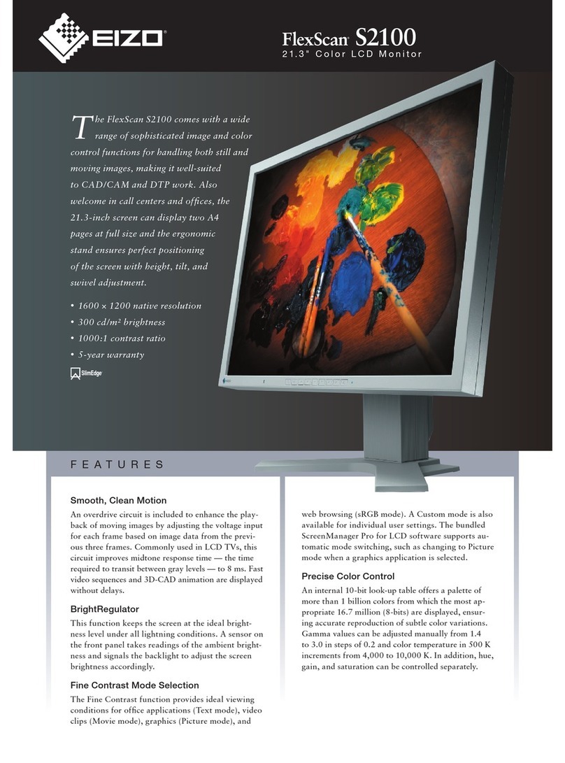 Eizo FlexScan S2100 User manual