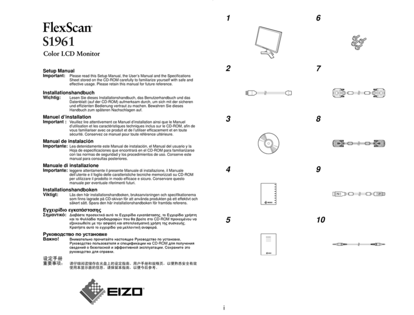 Eizo FlexScan S1961 User guide
