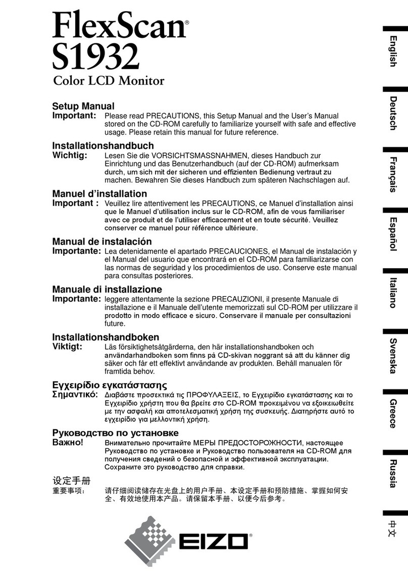 Eizo FlexScan S1932 User guide