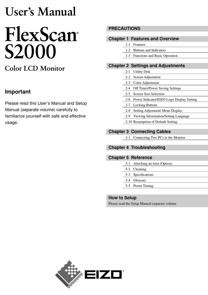 Eizo FlexScan S2000 User manual