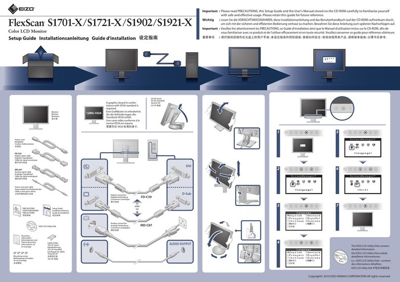 Eizo FLEXSCAN S1701-X - User manual Eizo FLEXSCAN S1701-X - User manual