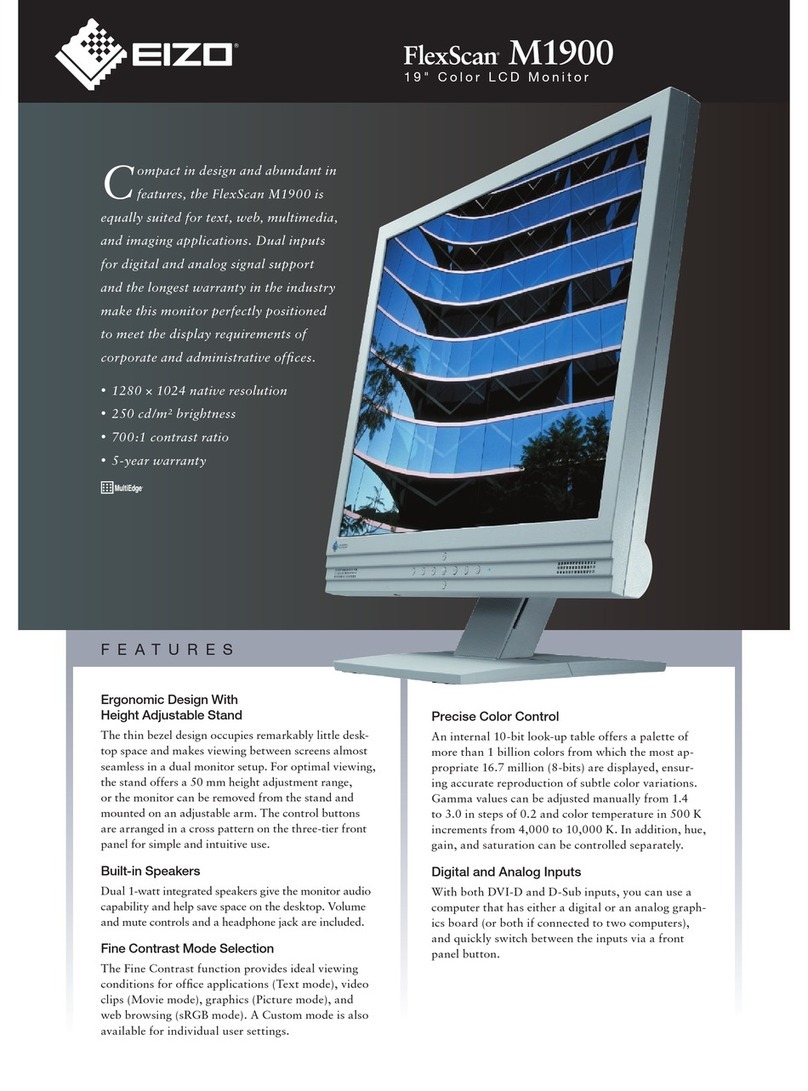 Eizo FlexScan M1900 User manual