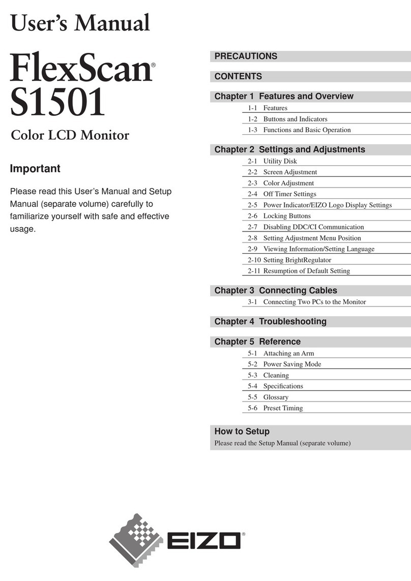 Eizo FlexScan S1501 User manual