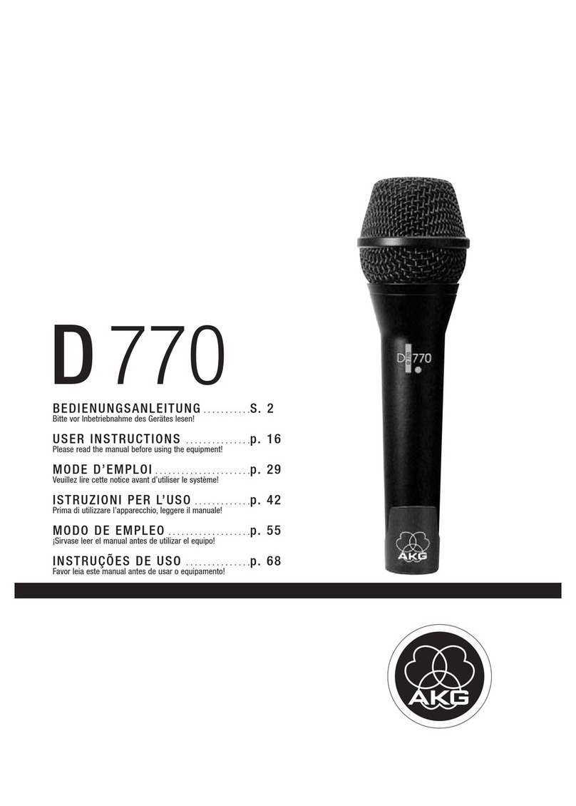 AKG D 770 User instructions