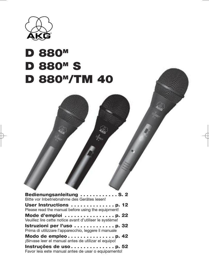 AKG Emotion D 880 User manual
