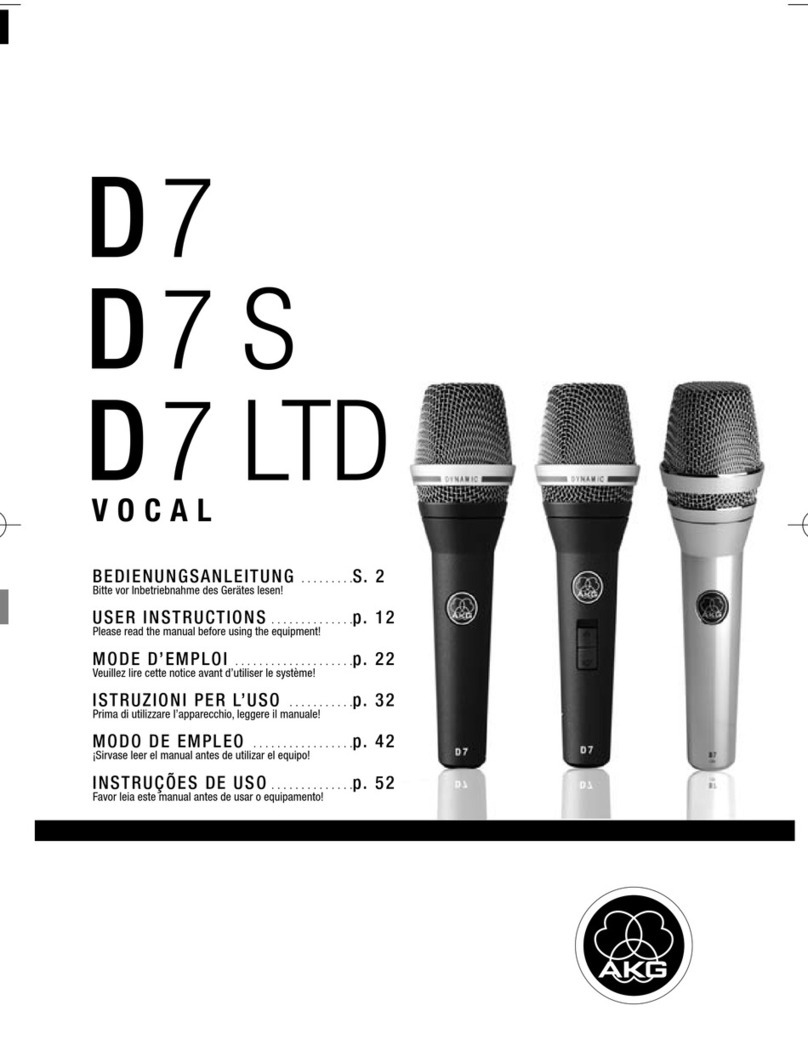 AKG D 7 User manual