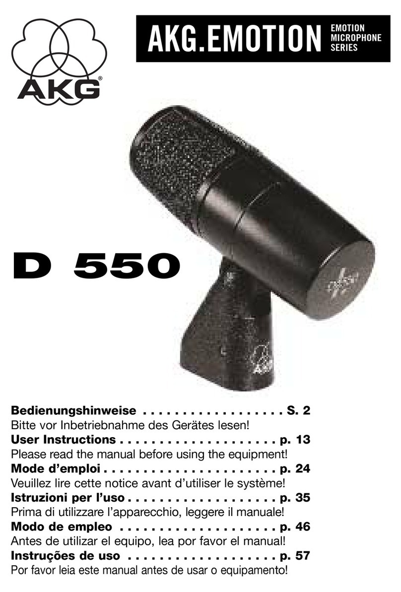 AKG D550 User manual