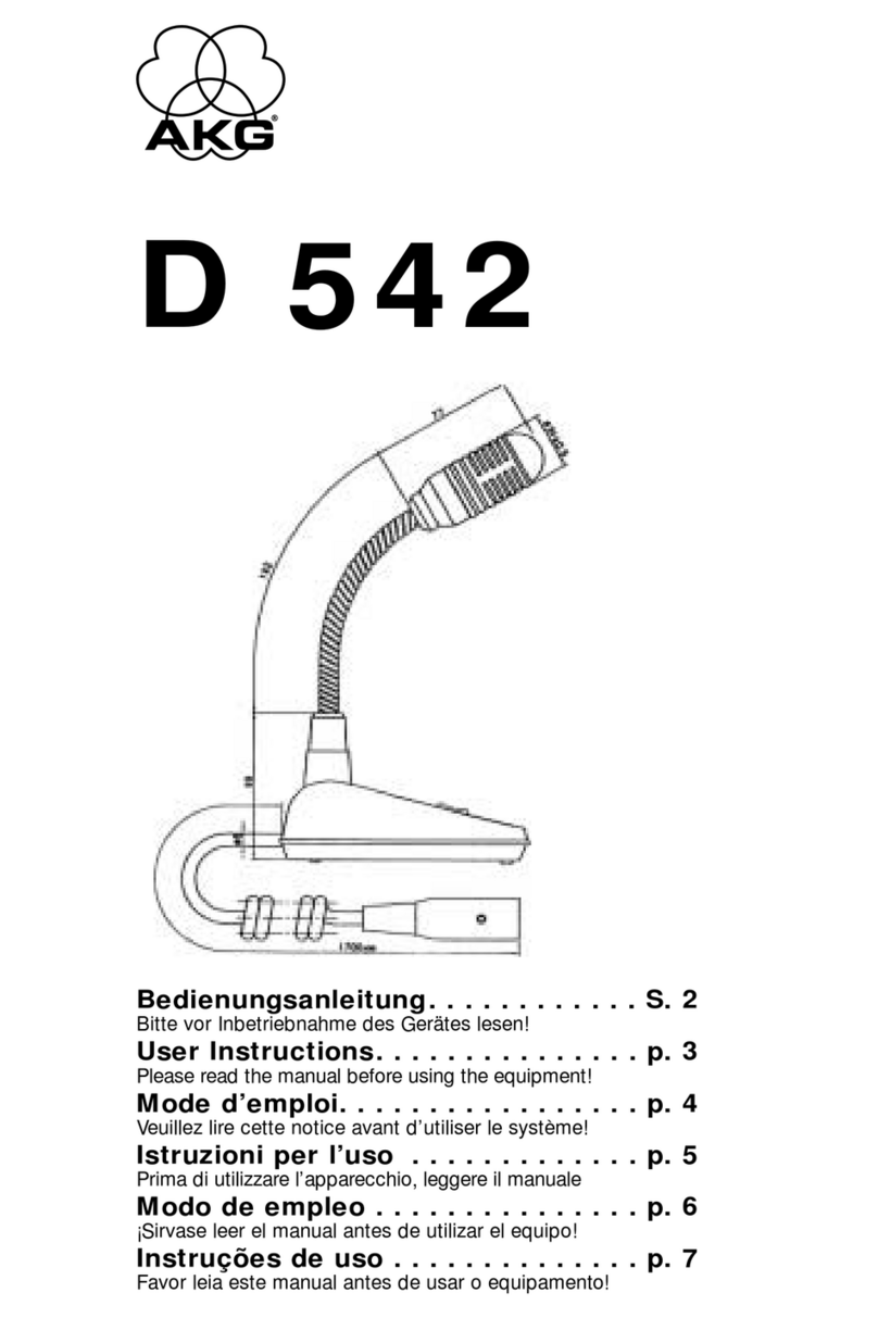AKG D 542 User manual