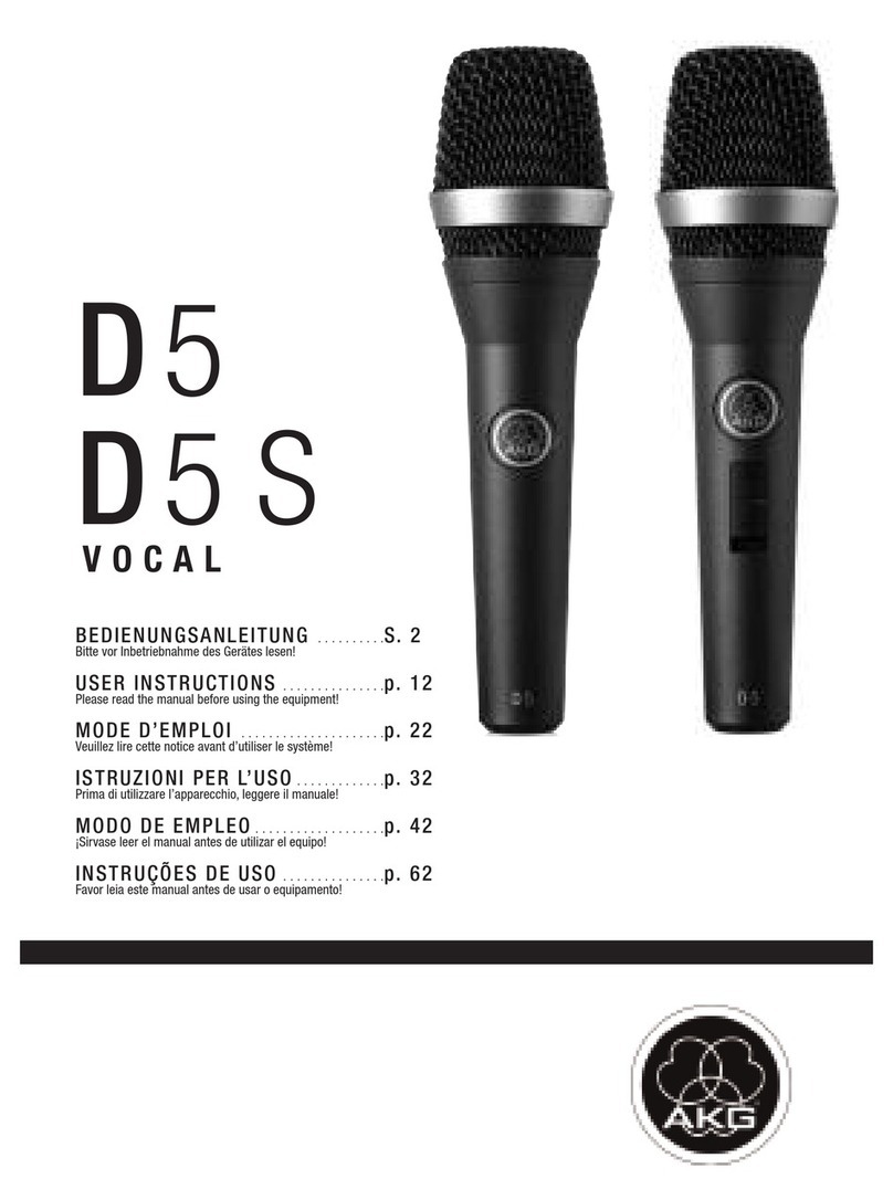 AKG D 5 User manual