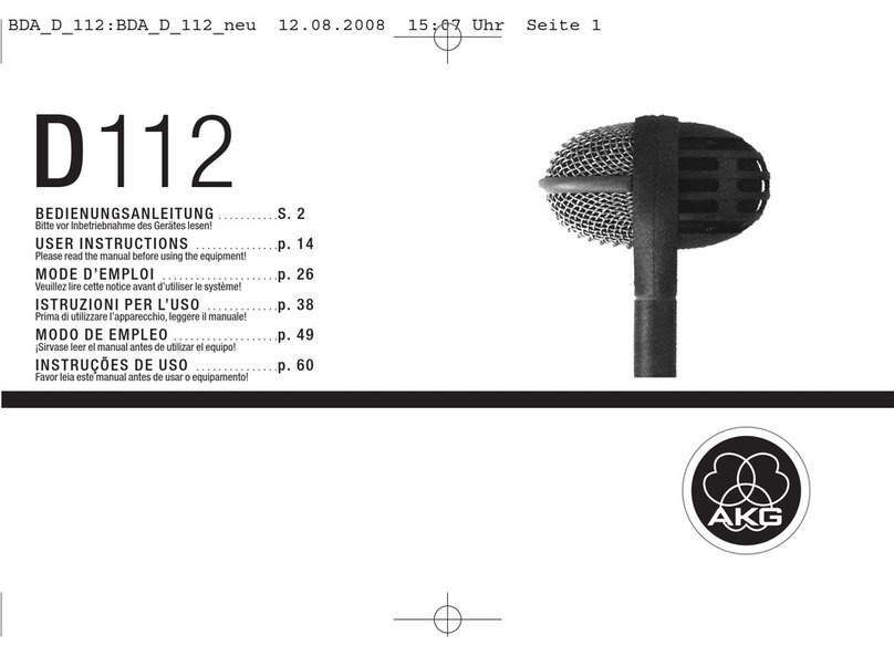 AKG D 112 User manual