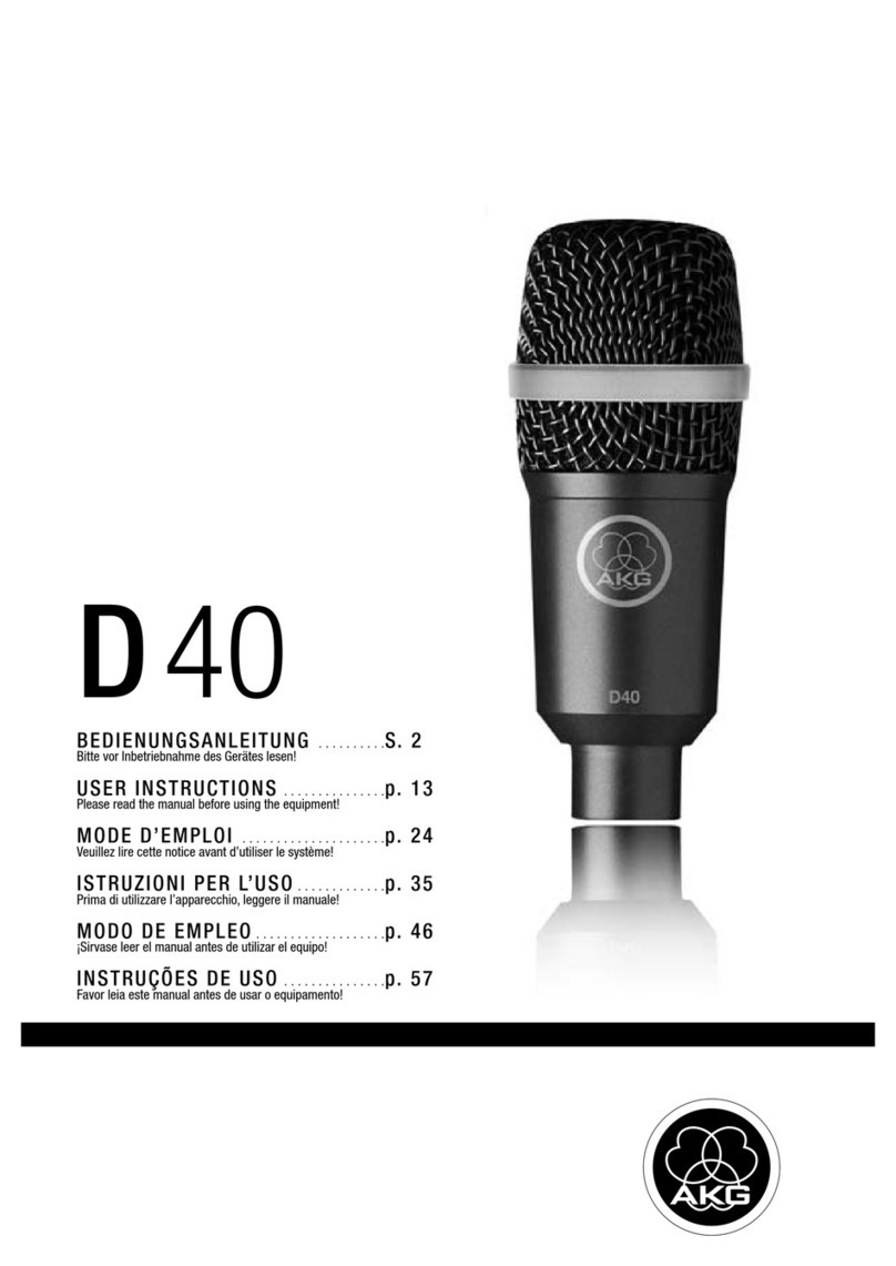 AKG D 40 User instructions