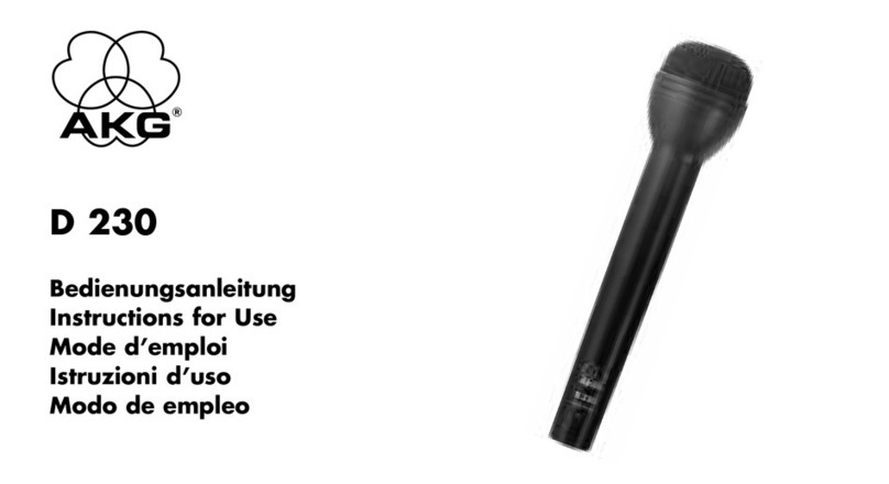 AKG D230 User manual