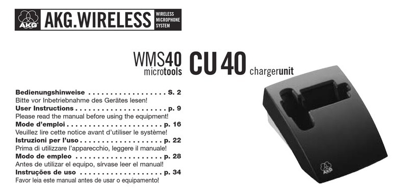 AKG CU 40 User manual