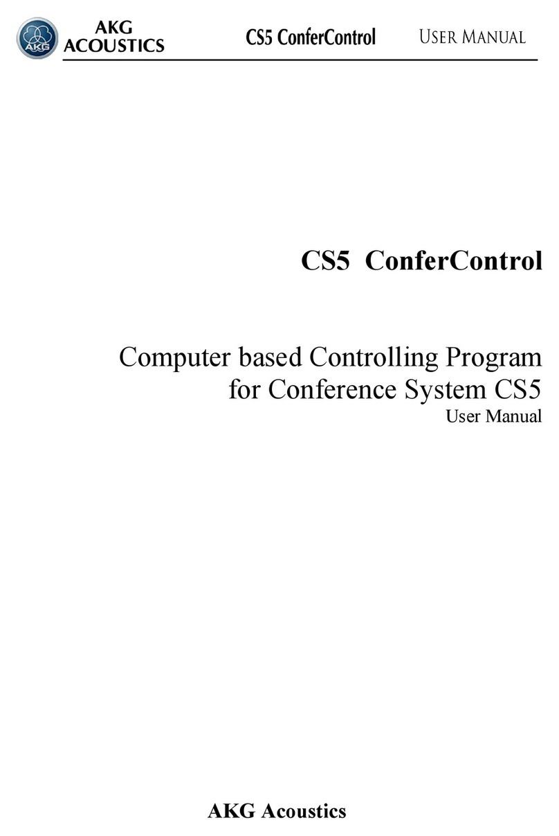 AKG CS5 CONFERCONTROL manual