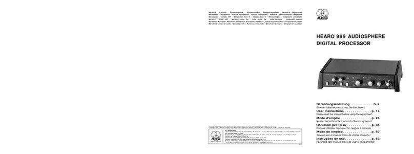 AKG HEARO 999 AUDIOSPHERE - User instructions