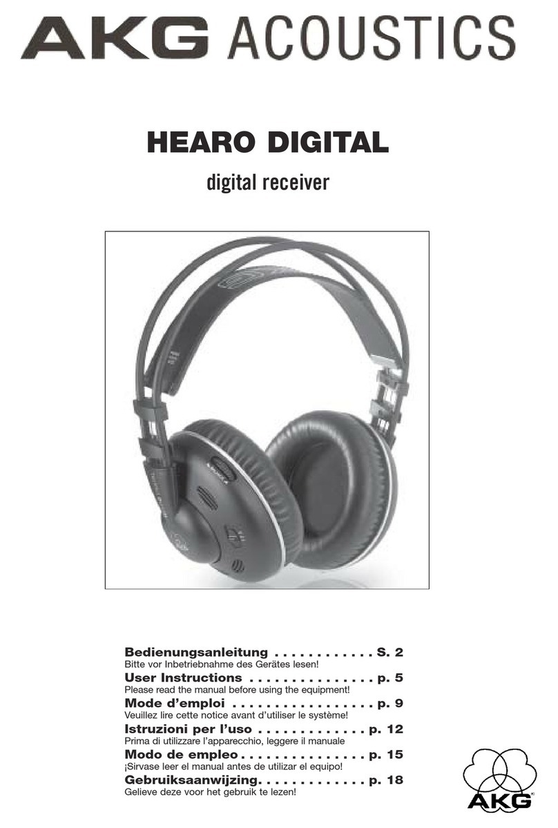 AKG HEARO DIGITAL User instructions