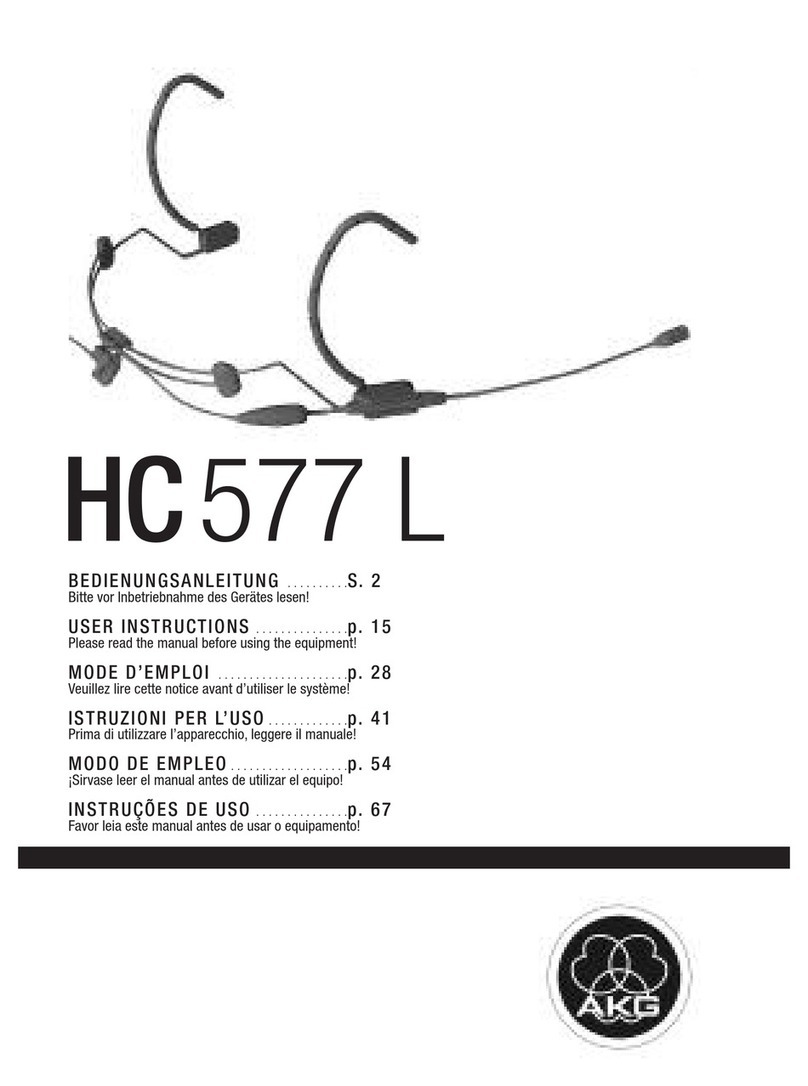 AKG HC 577 L User manual