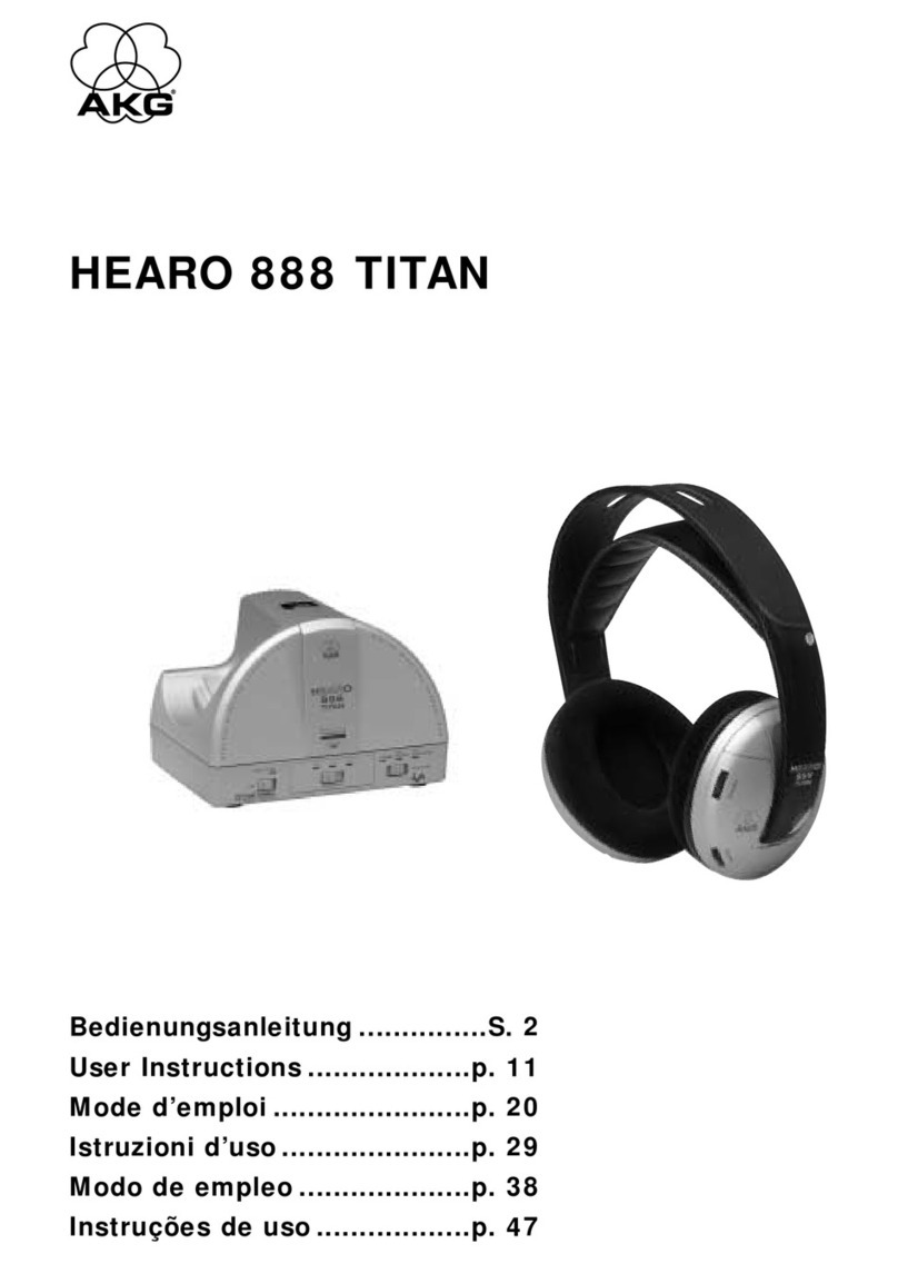 AKG HEARO 888 TITAN User instructions