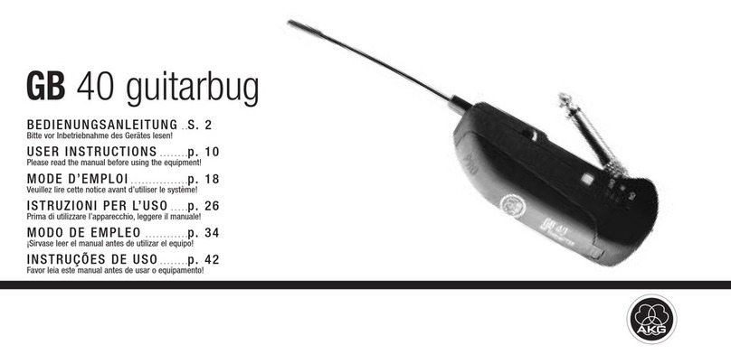 AKG FLEXX GUITARBUG GB 40 User instructions