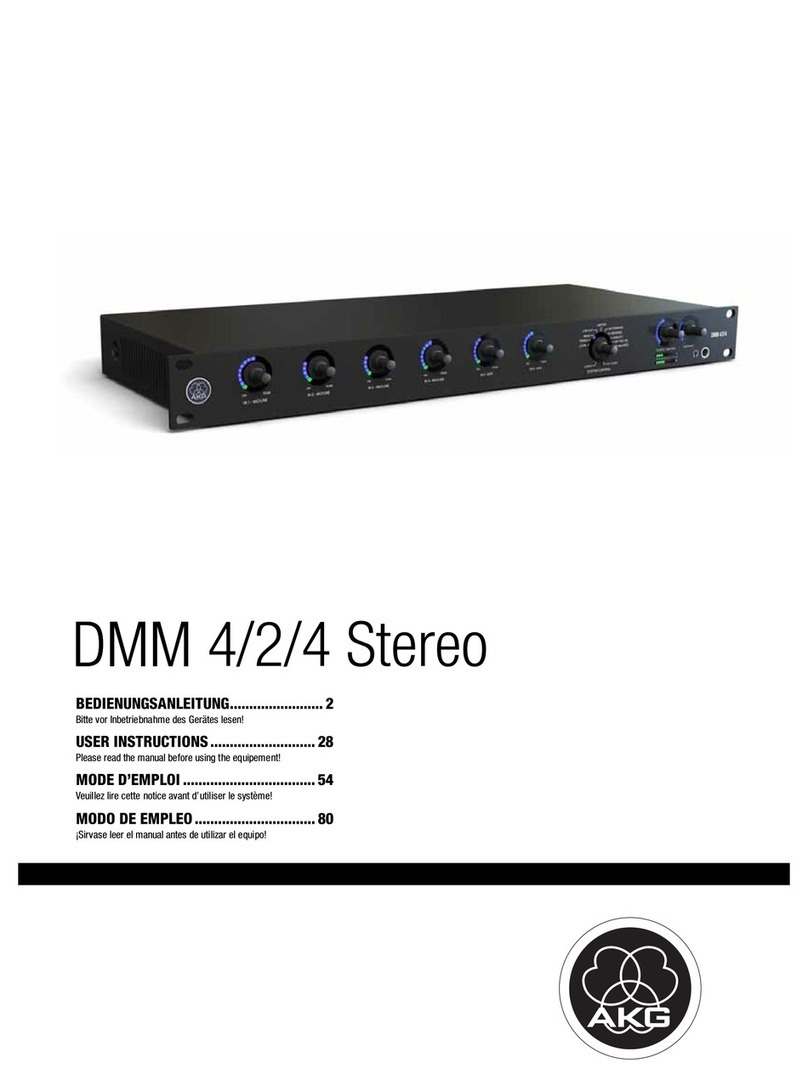 AKG DMM 4-2-4 STEREO User instructions