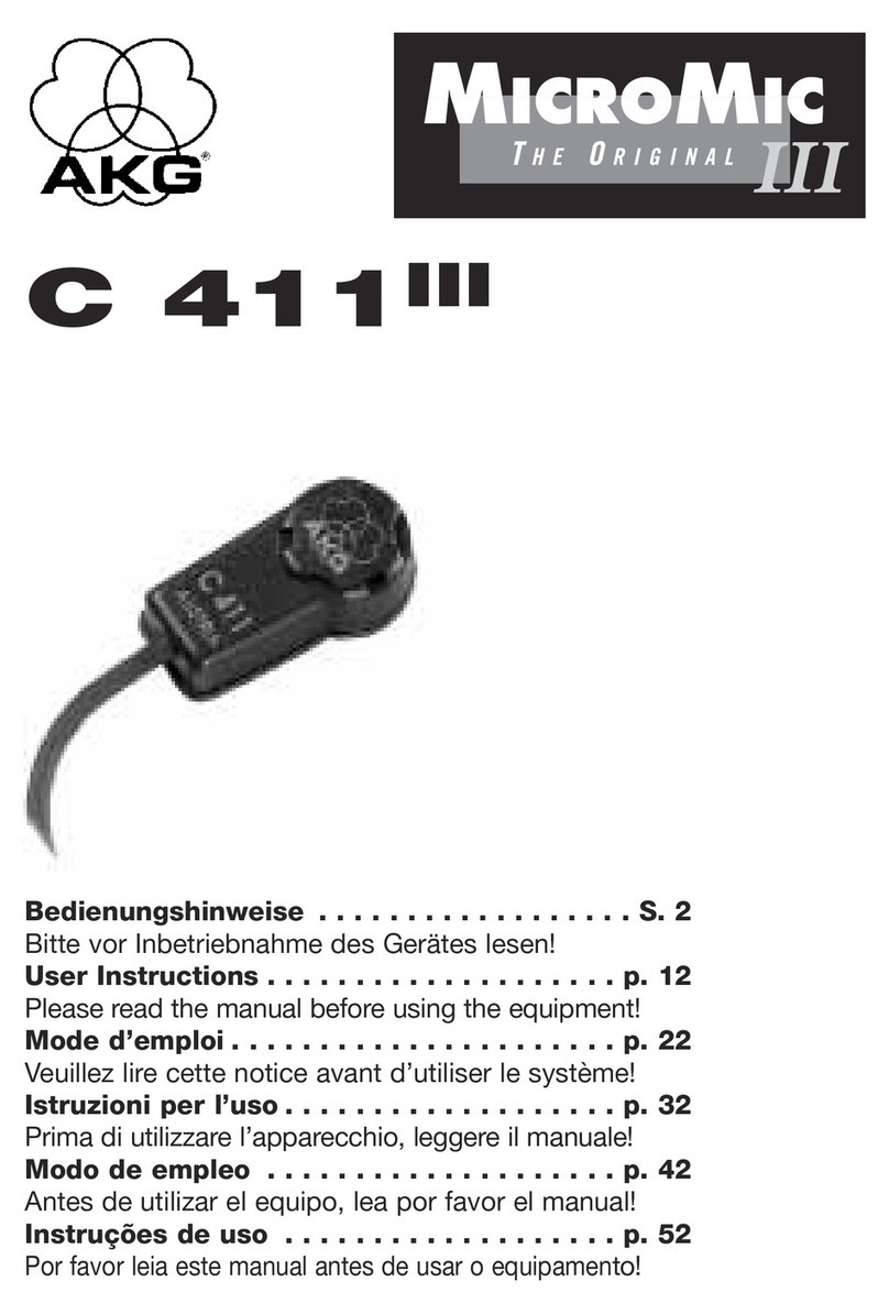 AKG C 411 III User manual