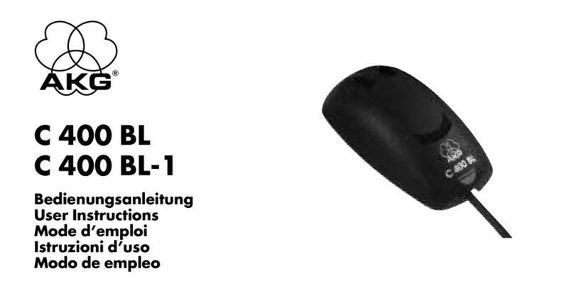 AKG C 400 BL User instructions