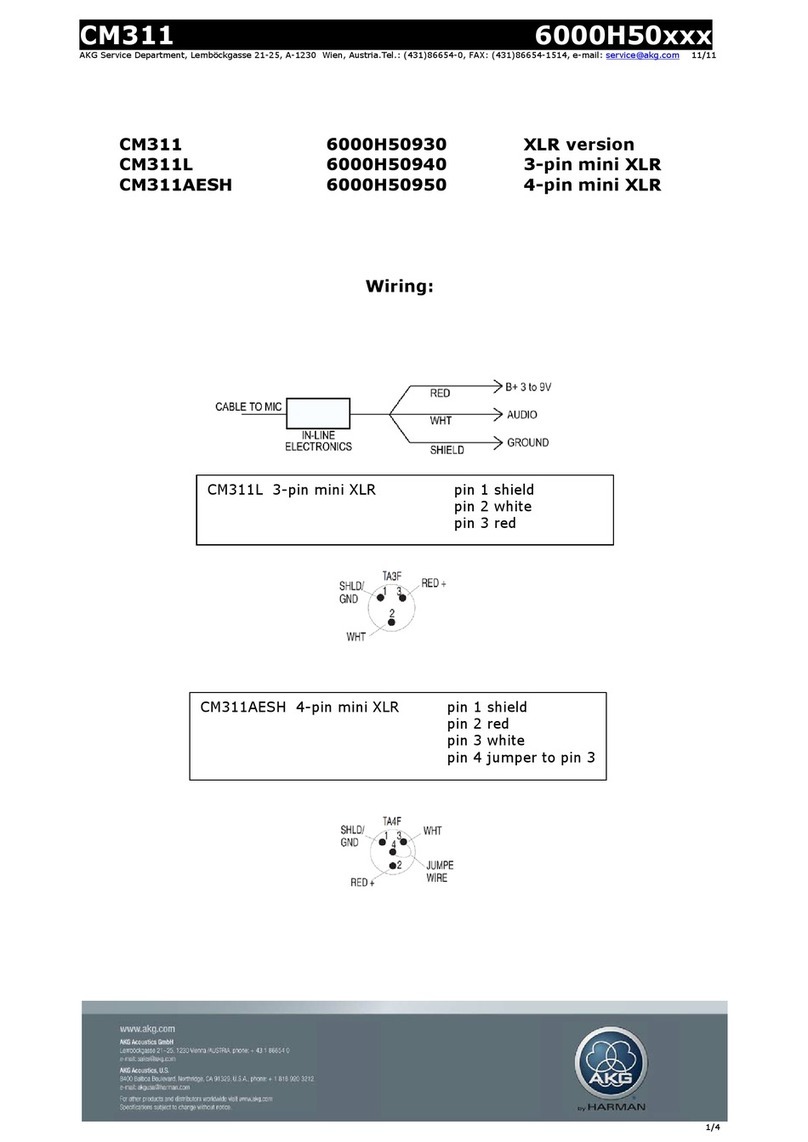 AKG 6000H50930 User manual