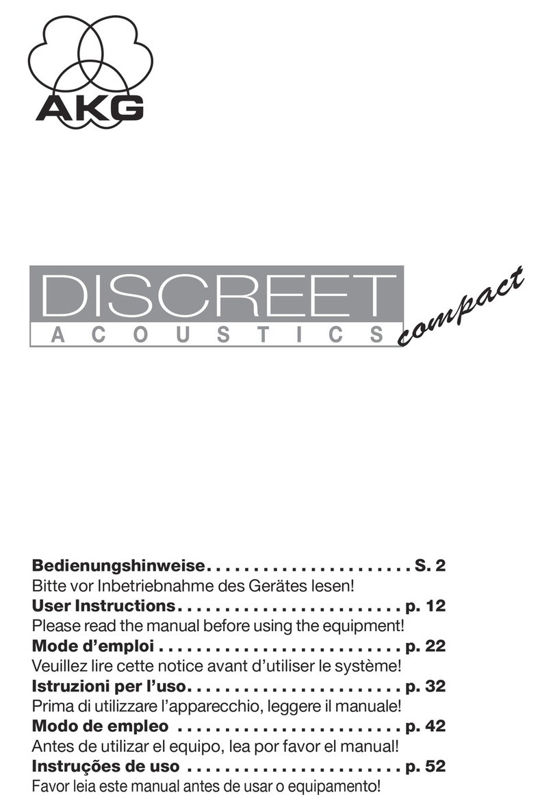AKG CHM 21 User manual