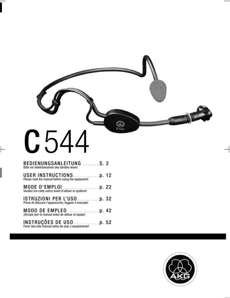 AKG C544 User manual