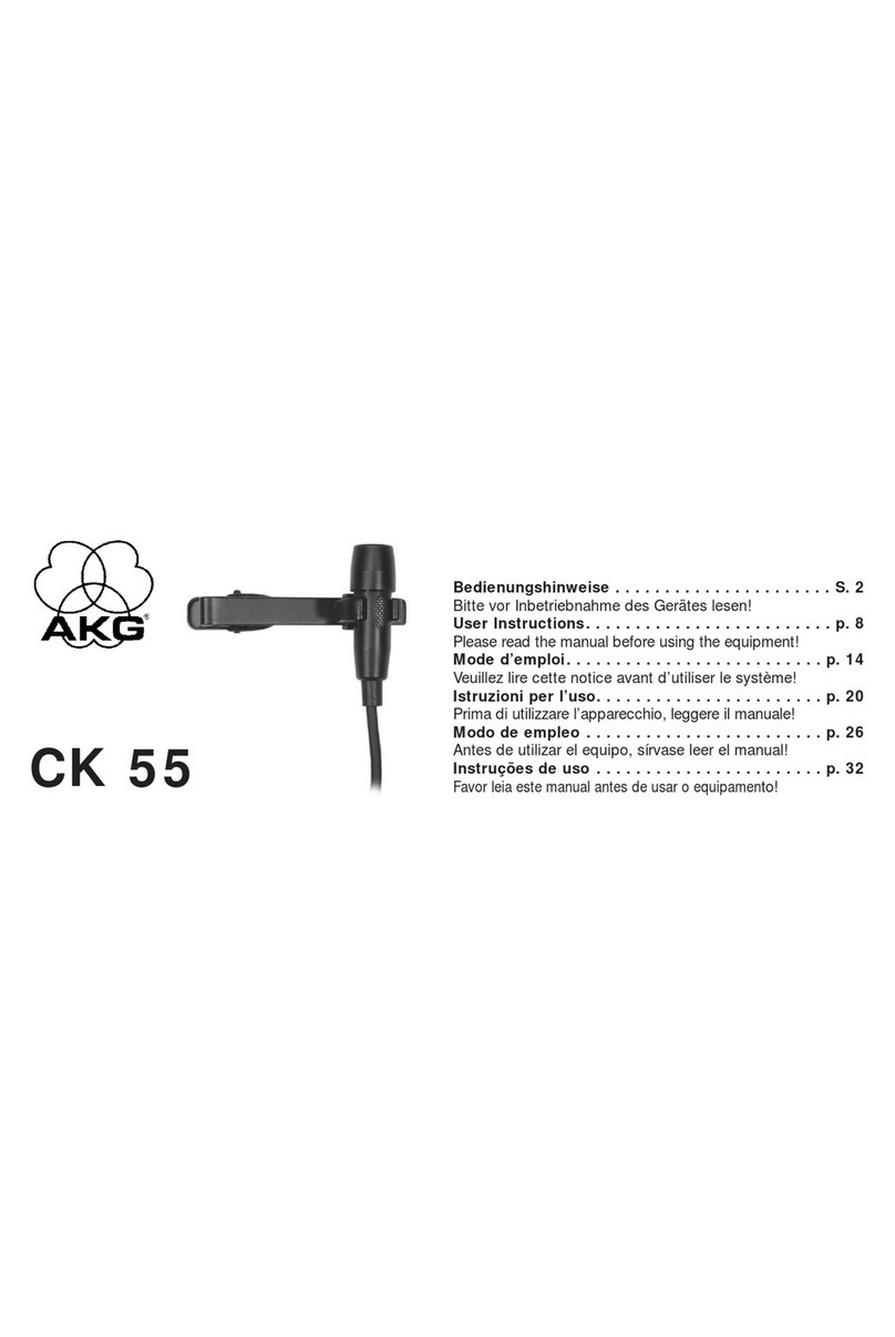 AKG CK 55 User manual