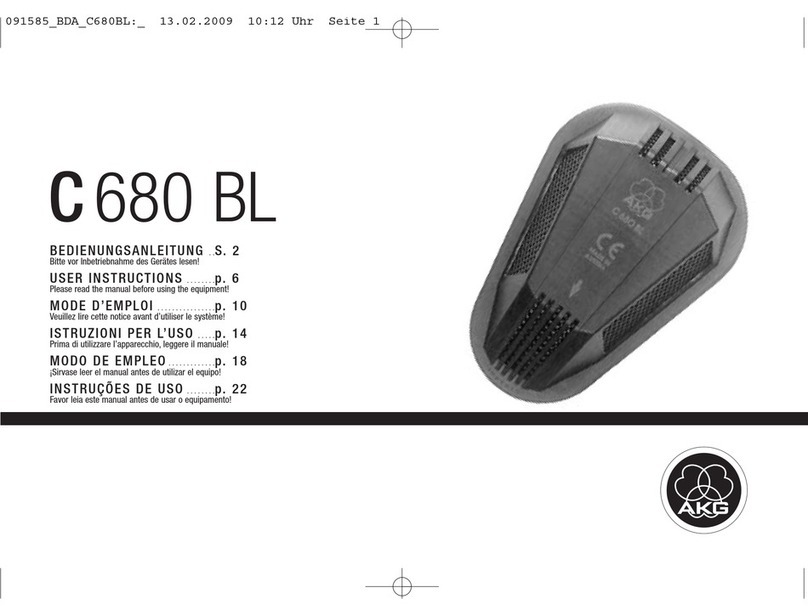 AKG C 680 BL User instructions