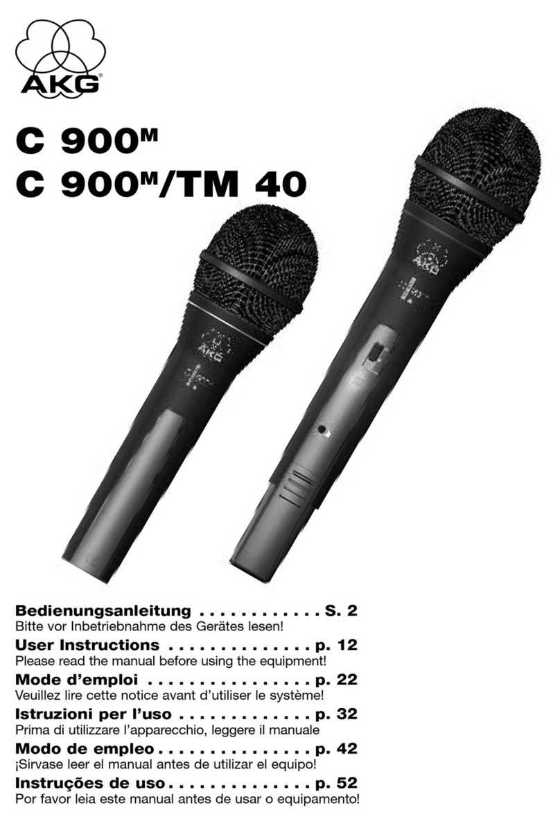 AKG C900 User instructions
