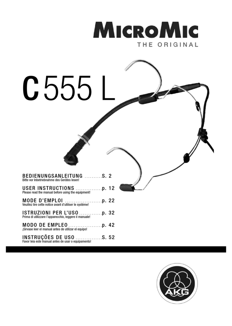 AKG C 555 L User manual