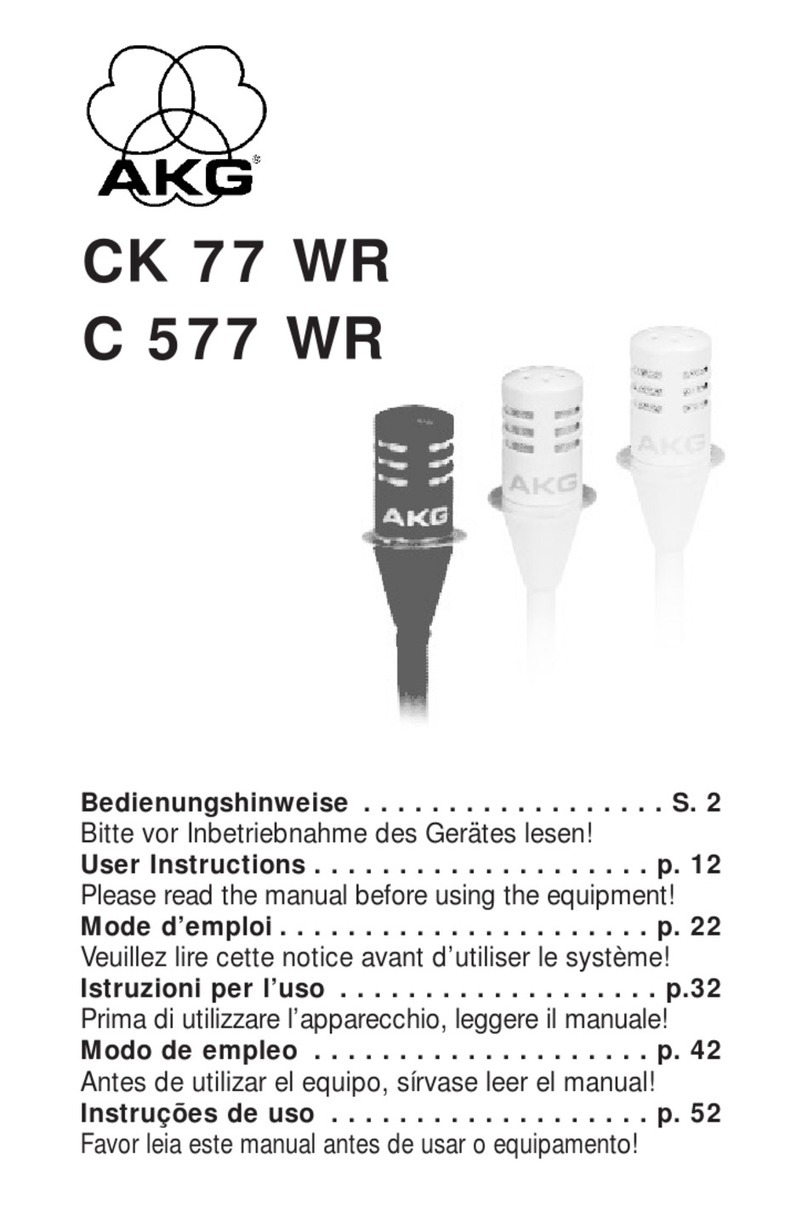 AKG CK 77 WR User instructions