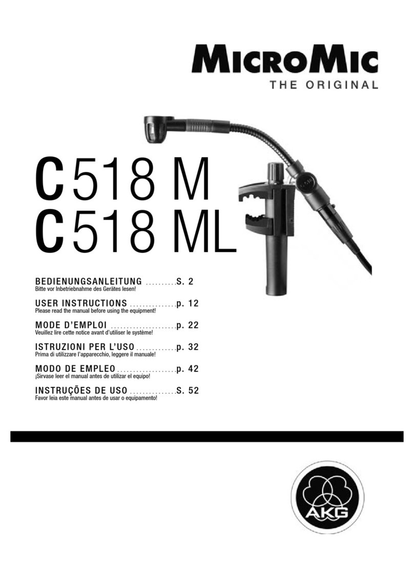 AKG C 518 M User manual
