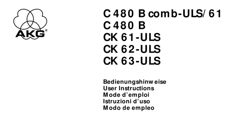 AKG CK 63-ULS User manual