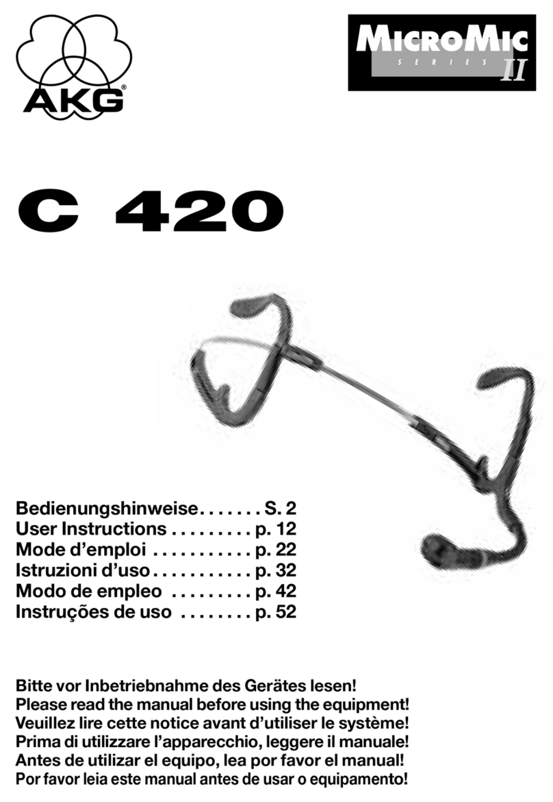 AKG C 420 User instructions