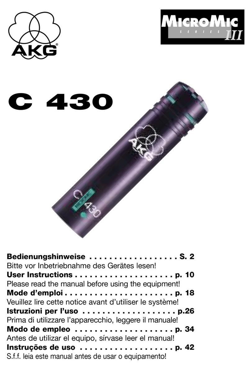 AKG C 430 User manual