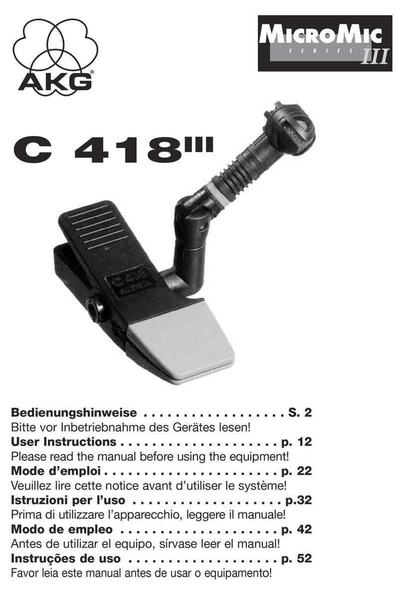 AKG C 418 III User manual