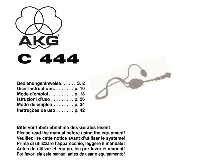 AKG C 444 User instructions