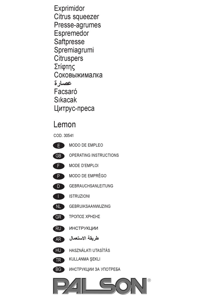 PALSON LEMON - operating instructions